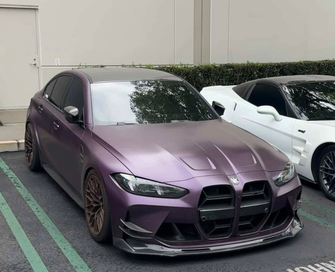 BMW G80 M3 G82 M4 V STYLE CARBON FIBER 1 Piece Front Lip
