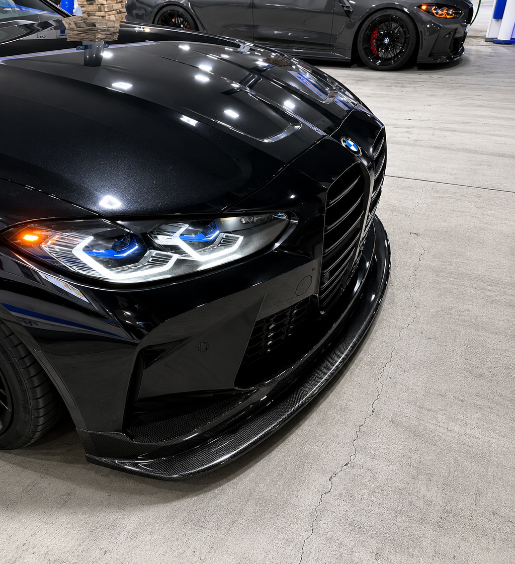 BMW G80 M3 G82 M4 GT4 STYLE CARBON FIBER 1 Piece Front Lip