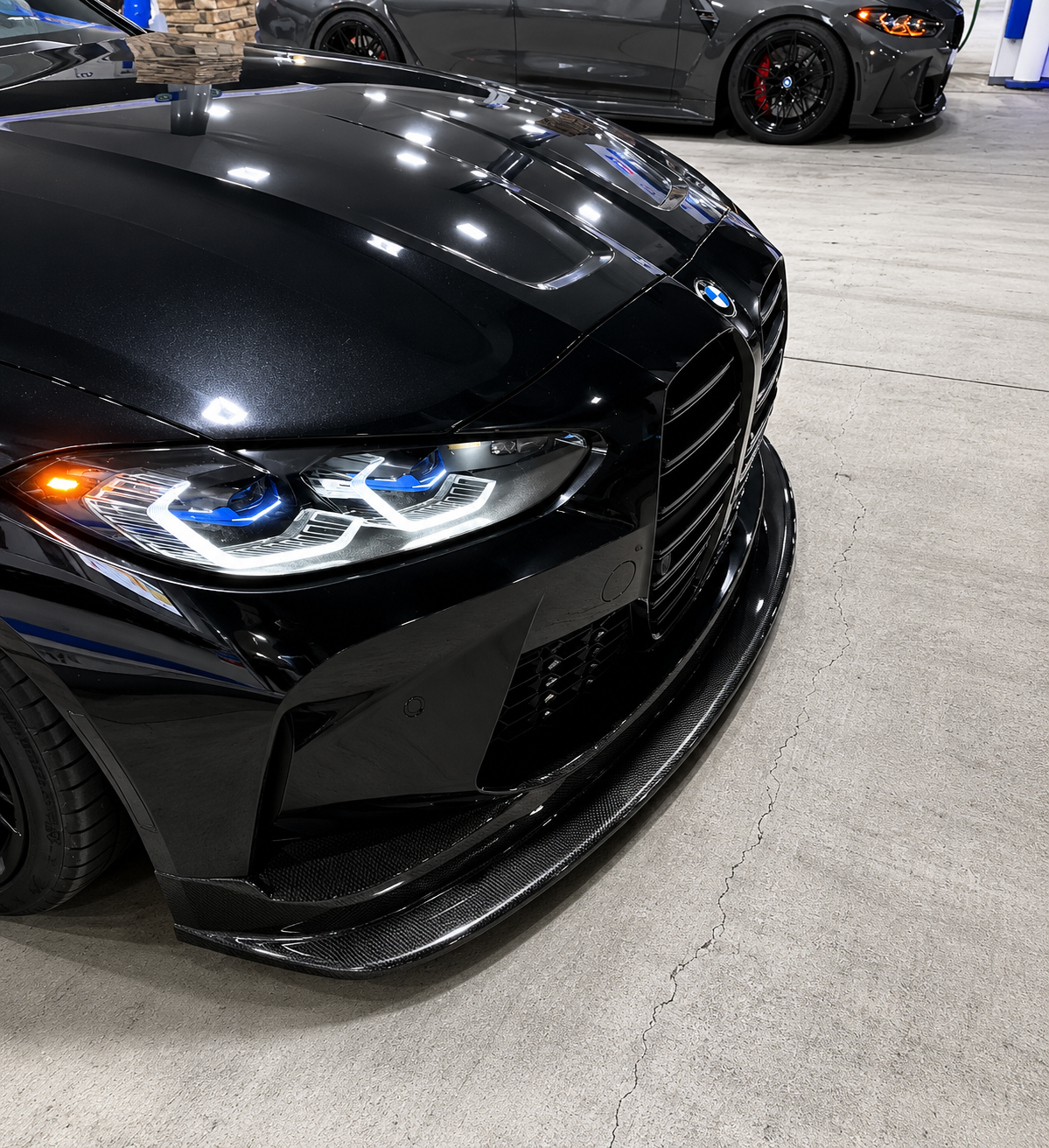 BMW G80 M3 G82 M4 GT4 STYLE CARBON FIBER 1 Piece Front Lip