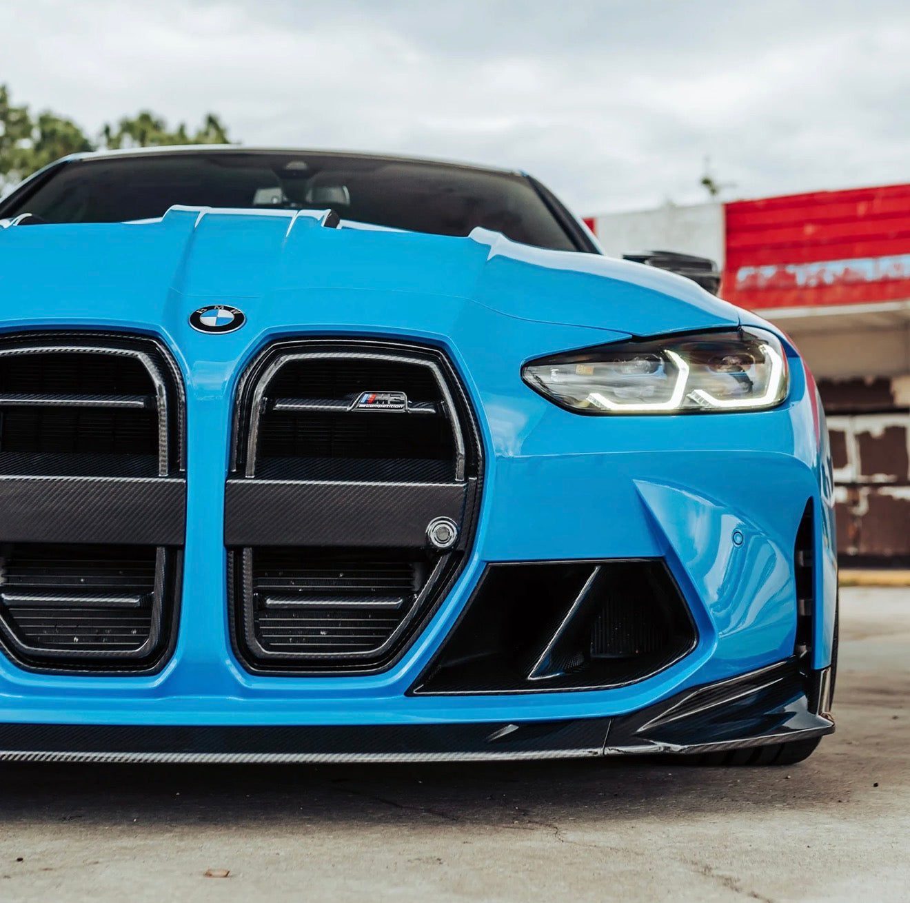 BMW G8X M3/M4 SQ-Style Carbon Fiber Front Grille Replacement | G80 G81 G82 G83
