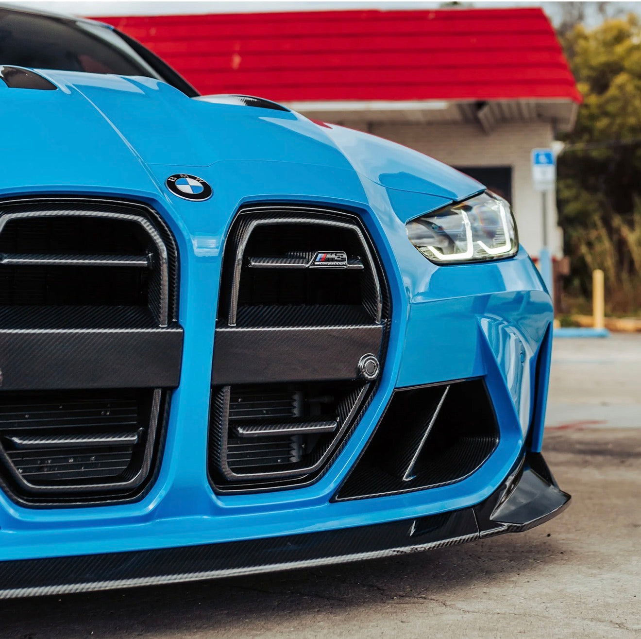 BMW G8X M3/M4 SQ-Style Carbon Fiber Front Grille Replacement | G80 G81 G82 G83