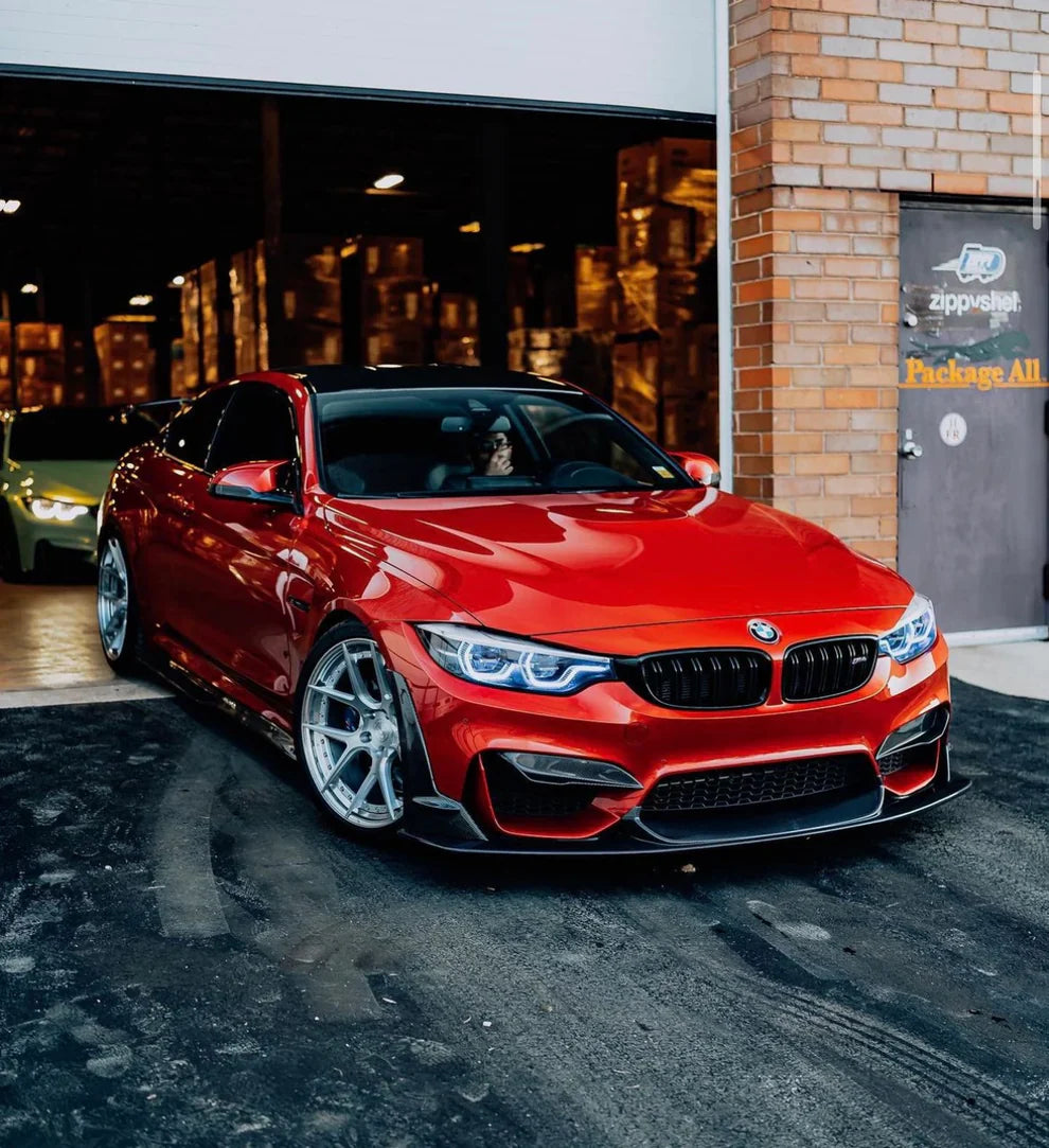BMW F80 M3 F82 M4 LAPTORR STYLE CARBON FIBER Front Bumper Lip Kit