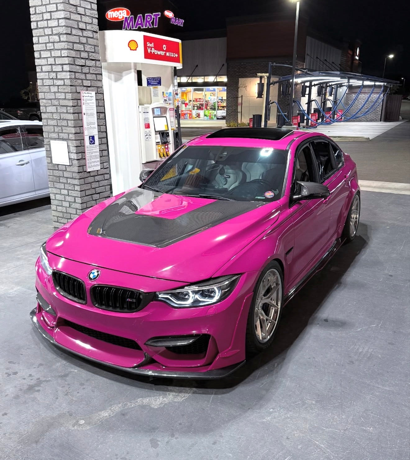 BMW F80 M3 F82 M4 LAPTORR STYLE CARBON FIBER Front Bumper Lip Kit