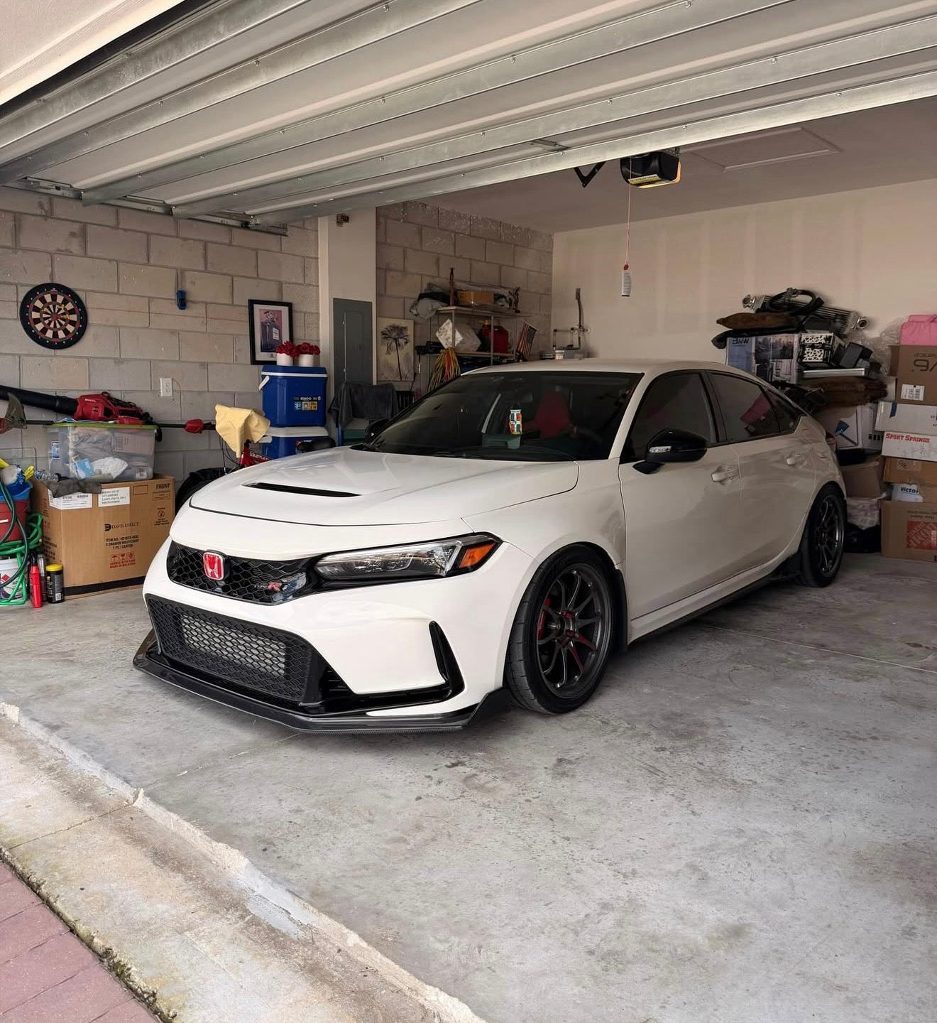 HONDA CIVIC TYPE-R APR STYLE CARBON FIBER FRONT BUMPER LIP SPLITTER