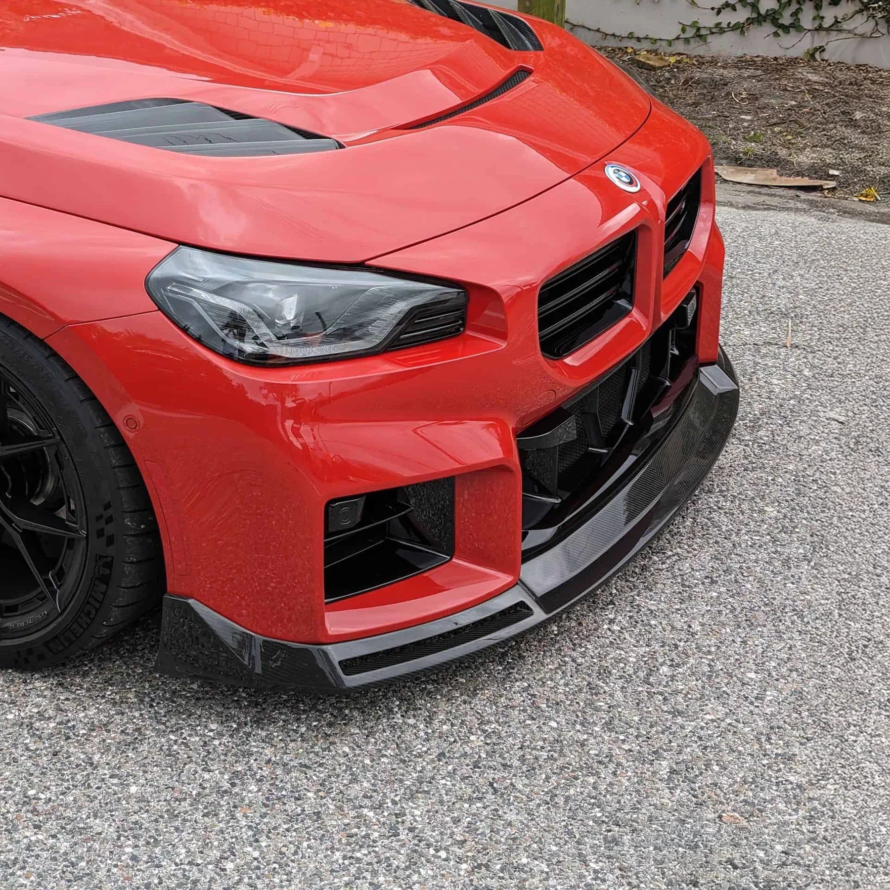 BMW G87 M2 V STYLE FULL CARBON 1 Pieces Front Lip