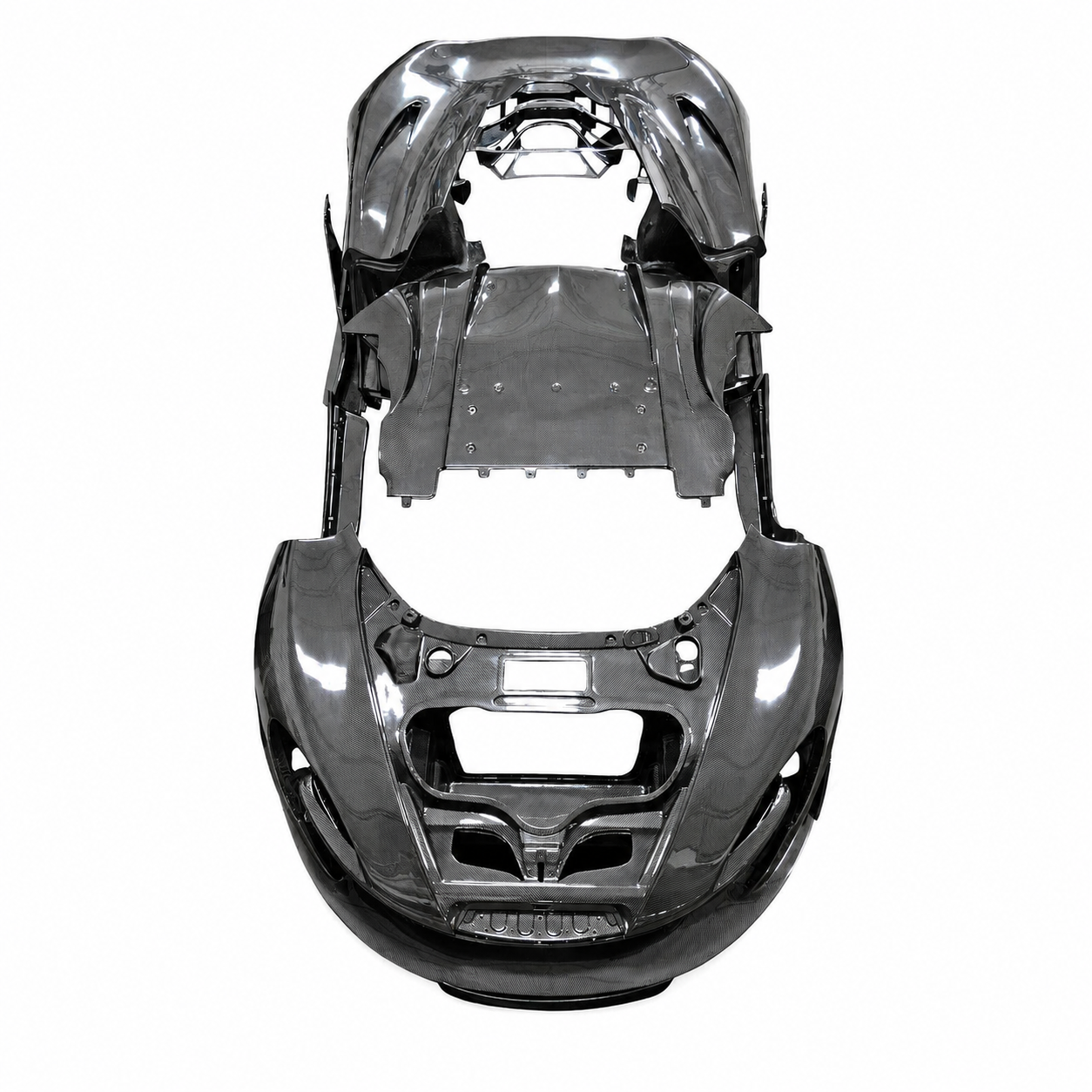 McLaren P1 GTR Full Dry Carbon Fiber Complete Body Panel Kit | OEM 3K Twill Weave Conversion