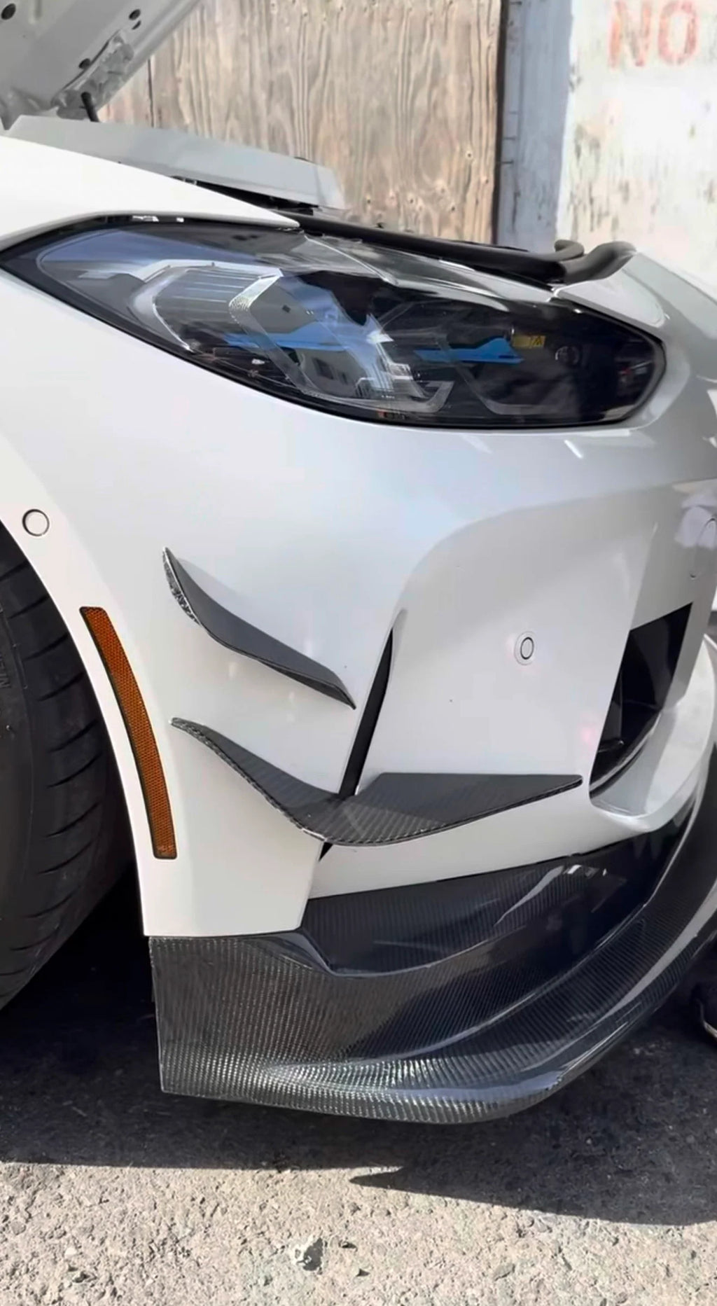 BMW G80 M3 G82 M4 GT4 STYLE CARBON FIBER 1 Piece Front Lip