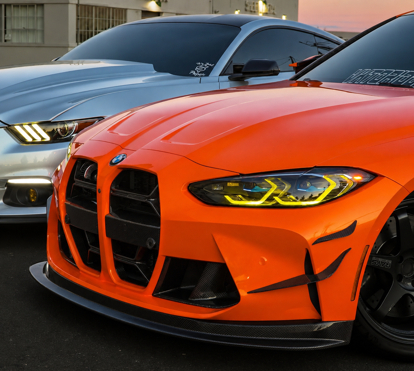 BMW G80 M3 G82 M4 GT4 STYLE CARBON FIBER 1 Piece Front Lip