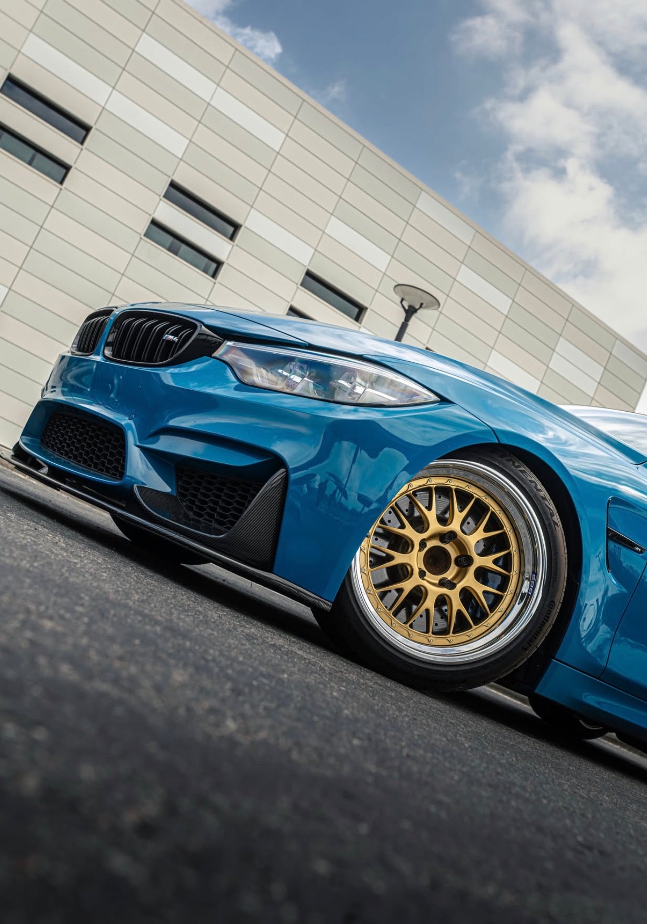 BMW F80 M3 M4 M Performance Style Carbon Fiber Front Bumper Lip + Splitter Kit | Trofeo Composites