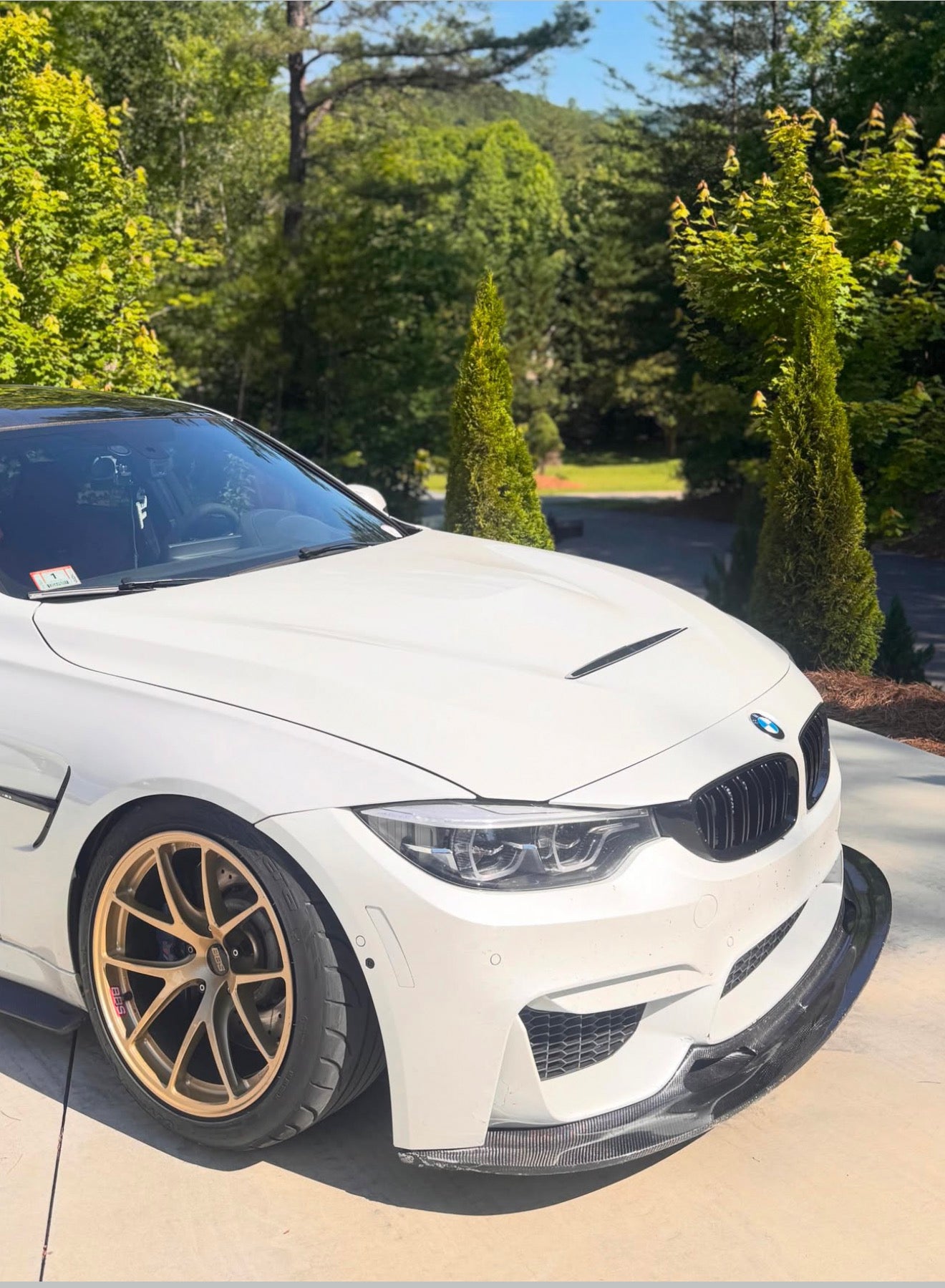 BMW F80 F82 F83 M3 M4 Gt4 Style Carbon Fiber Front Lip | Trofeo Composites