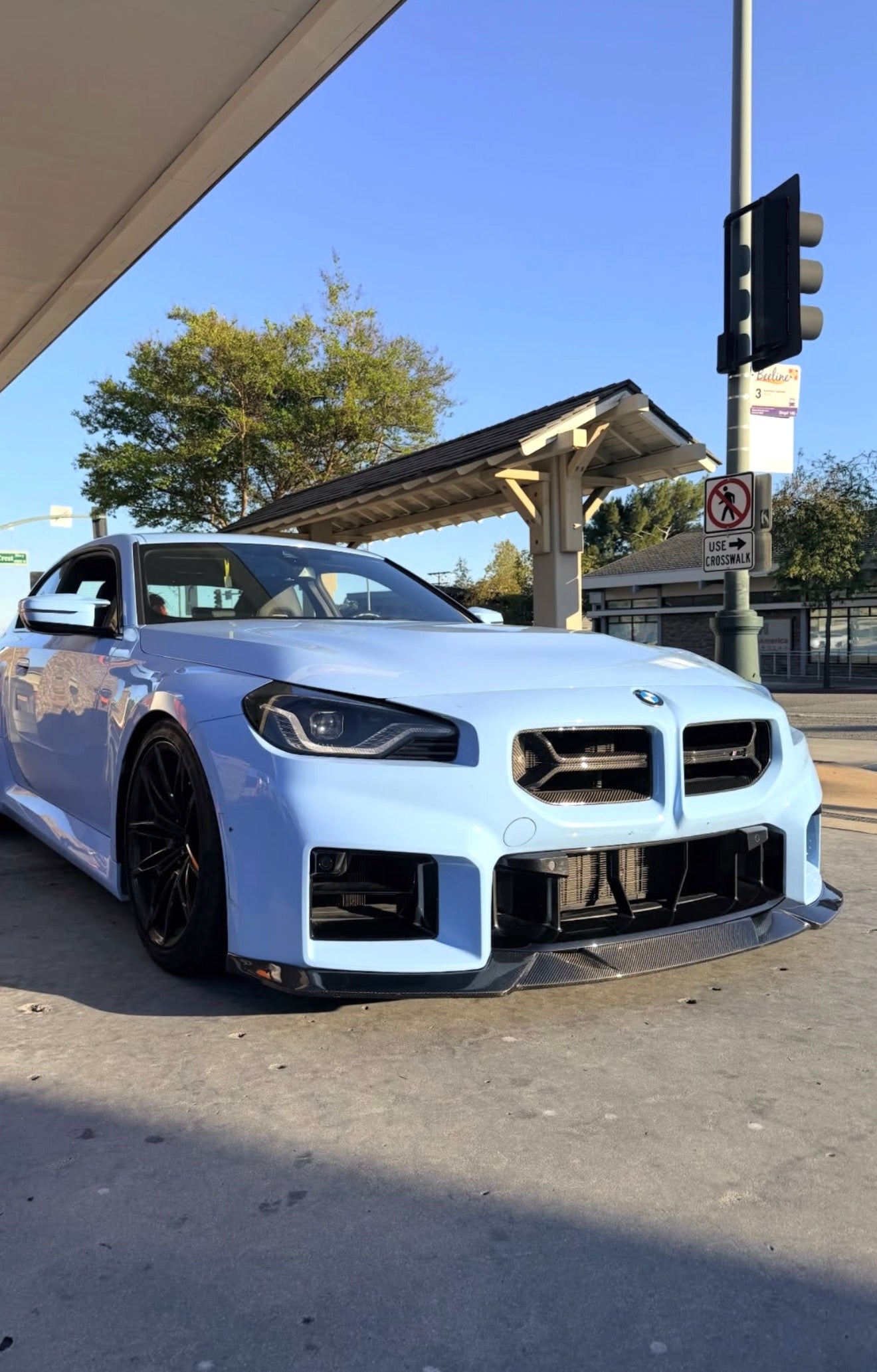 BMW G87 M2 MHC R44 STYLE CARBON FIBER 1 Pieces Front Lip