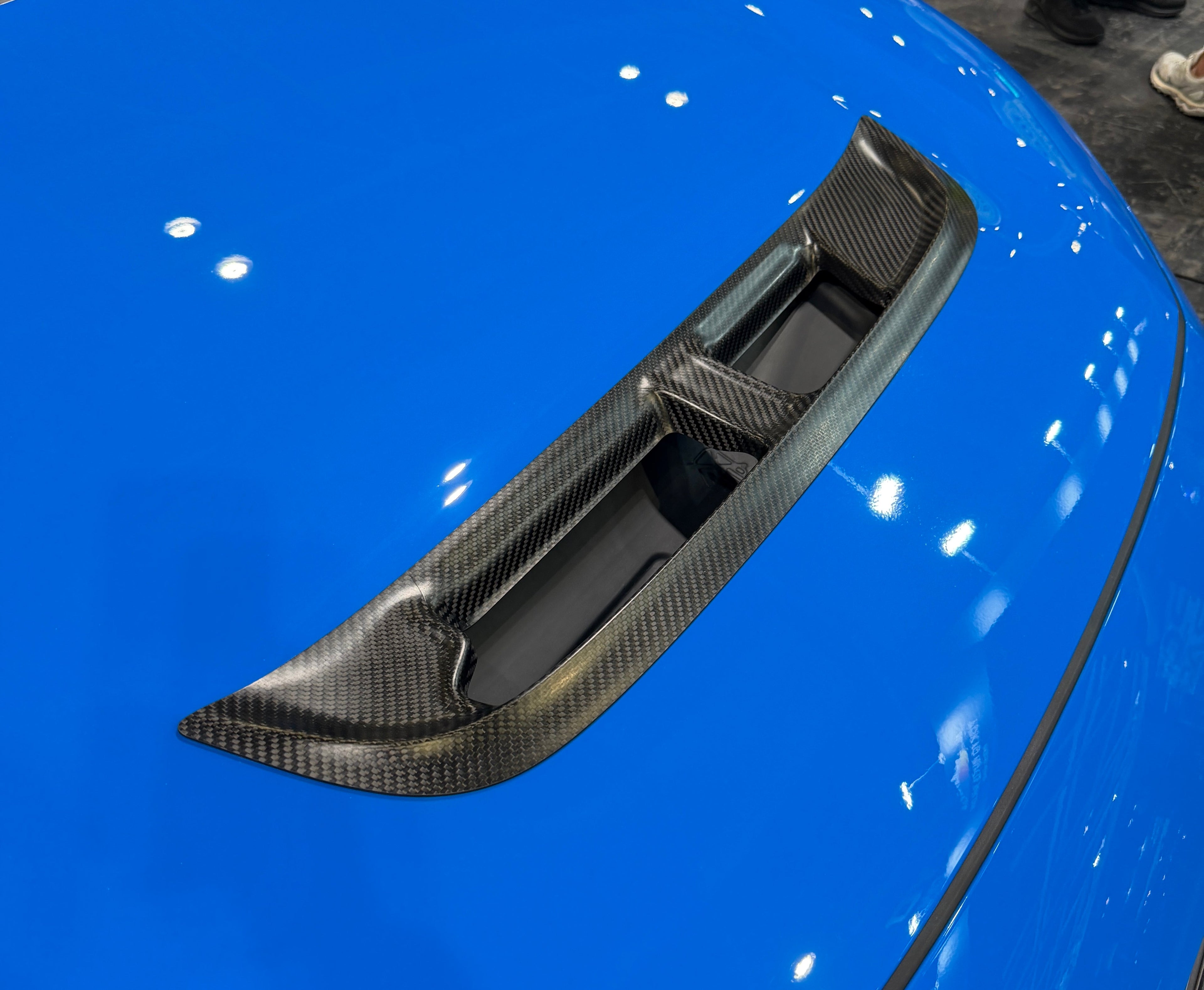 Spn Style DRY CARBON HOOD VENT for HONDA FL5 CIVIC TYPE-R