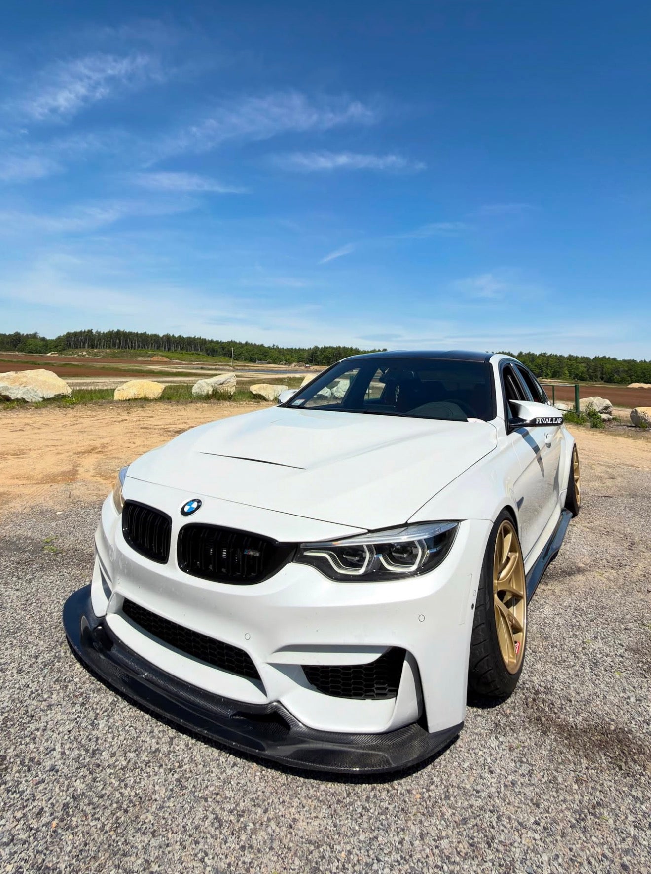 BMW F80 F82 F83 M3 M4 Gt4 Style Carbon Fiber Front Lip | Trofeo Composites