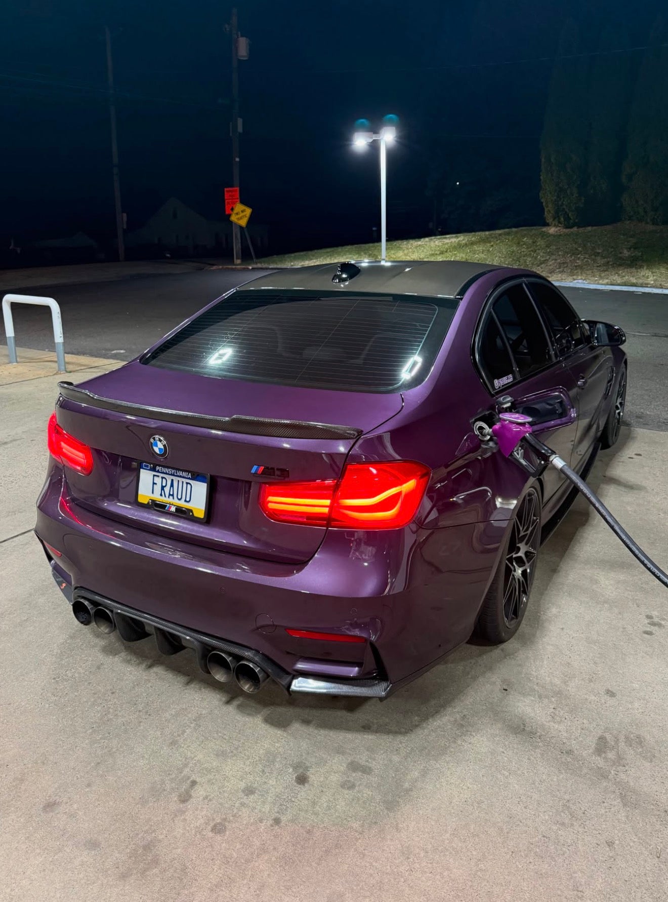BMW F80 M3 M4 Vr3 Style Carbon Fiber Rear Diffuser + Rear Splitter Kit | Trofeo Composites