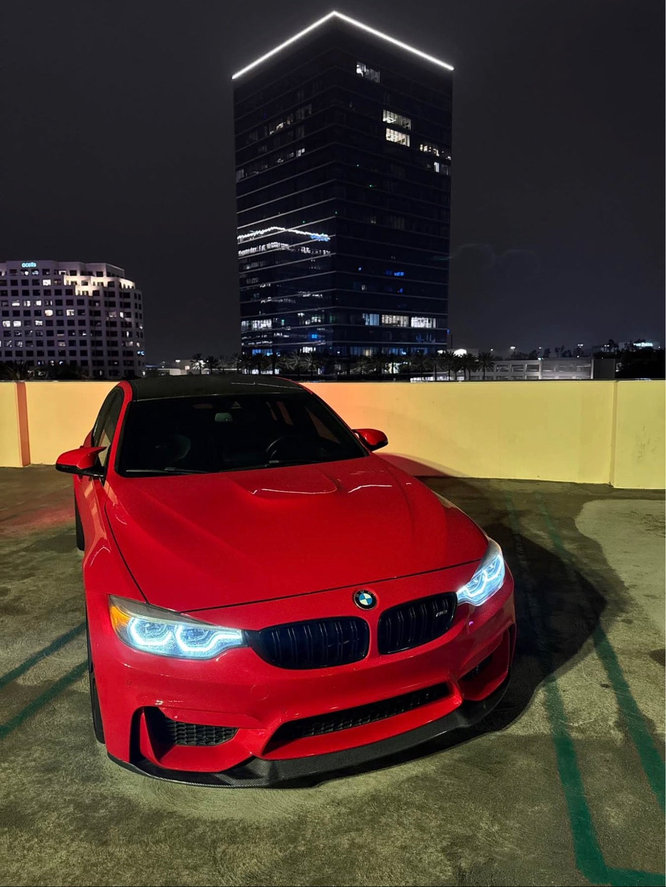 BMW F80 M3 F82 M4 CS Style V2 Carbon Fiber Front Bumper Lip Kit