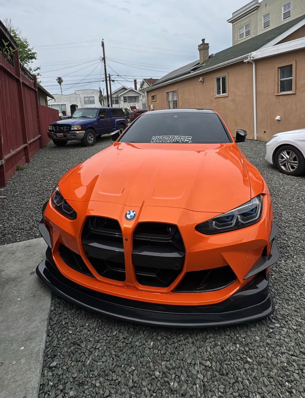 BMW G80 M3 G82 M4 GT4 STYLE CARBON FIBER 1 Piece Front Lip