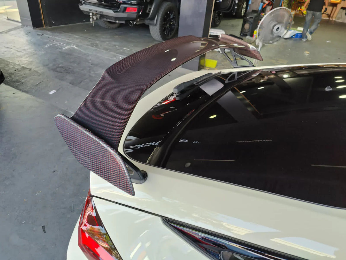 Honda Civic Type-R FL5 Red Carbon Fiber OEM-Style Trunk Spoiler | 2023–2025