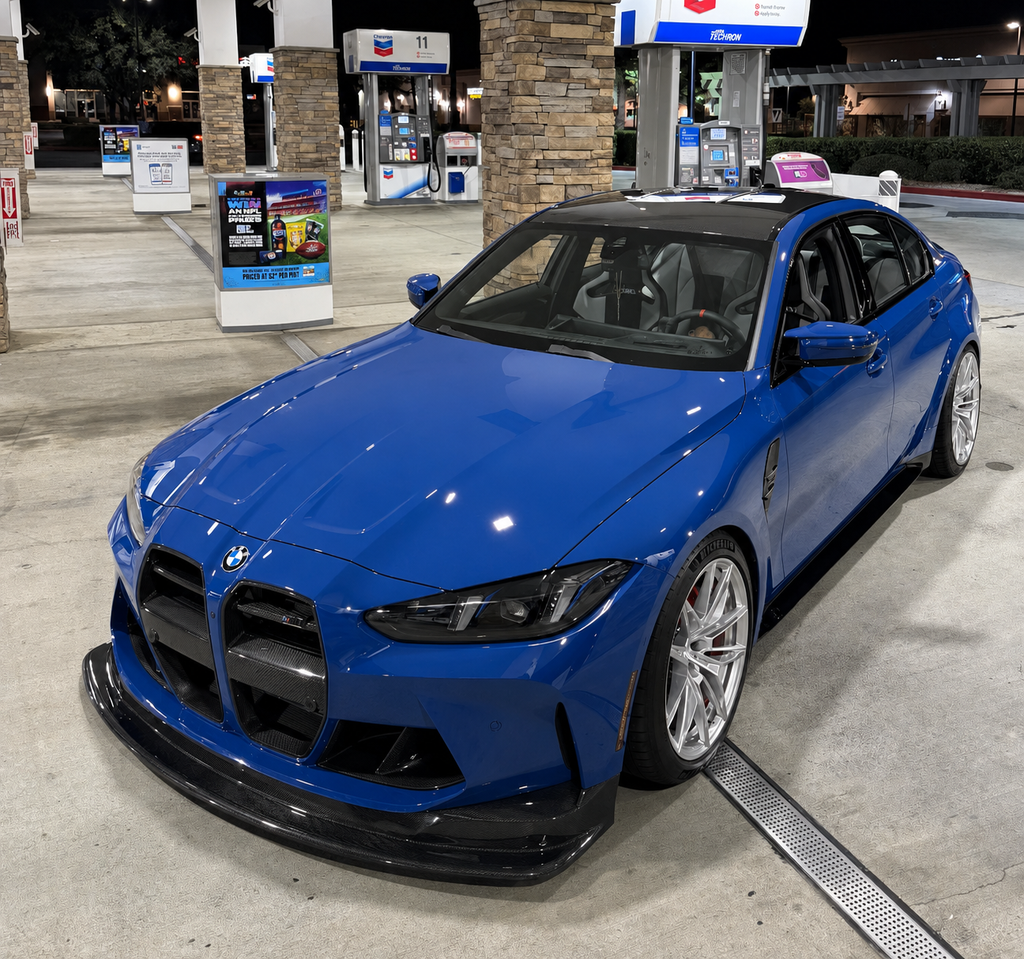 BMW G80 M3 G82 M4 GT4 STYLE CARBON FIBER 1 Piece Front Lip