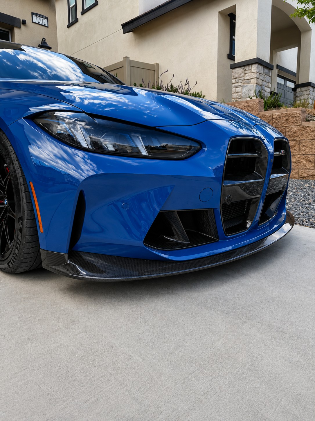 BMW G80 M3 G82 M4 RSC STYLE CARBON FIBER 1 Piece Front Lip