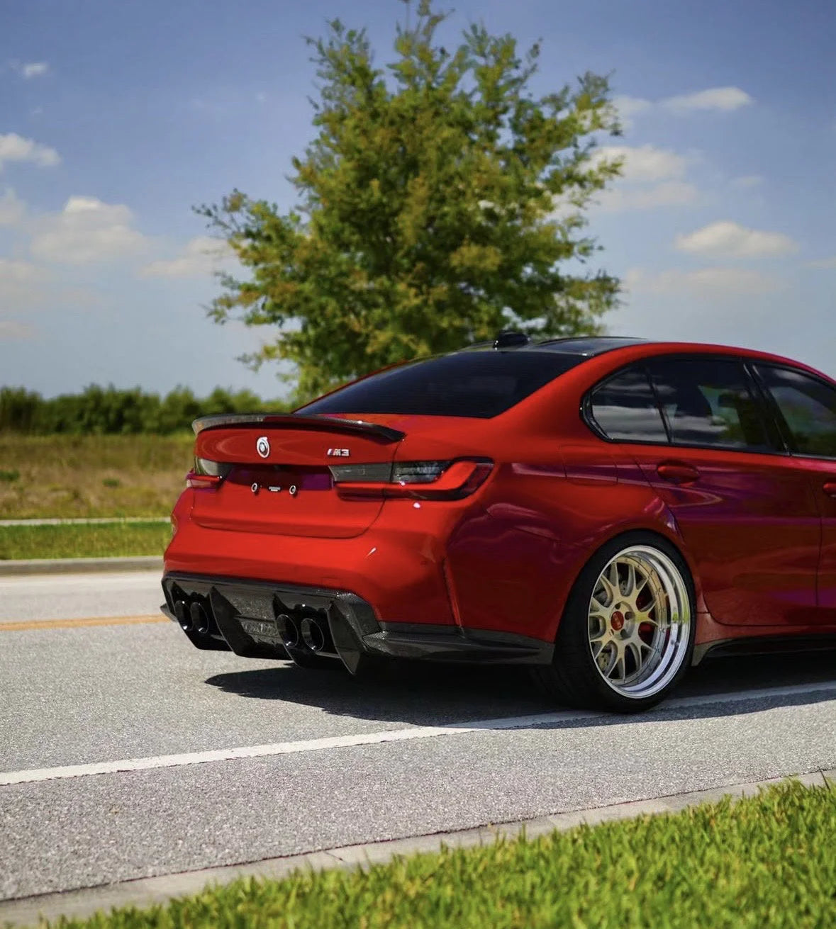 BMW G80 M3 G20 3-series M Performance Style Carbon Fibre Rear Spoiler | Trofeo Composites