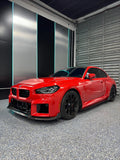 BMW G87 M2 Ad Style Dry Carbon Fiber 3 Pieces Front Lip | Trofeo Composites
