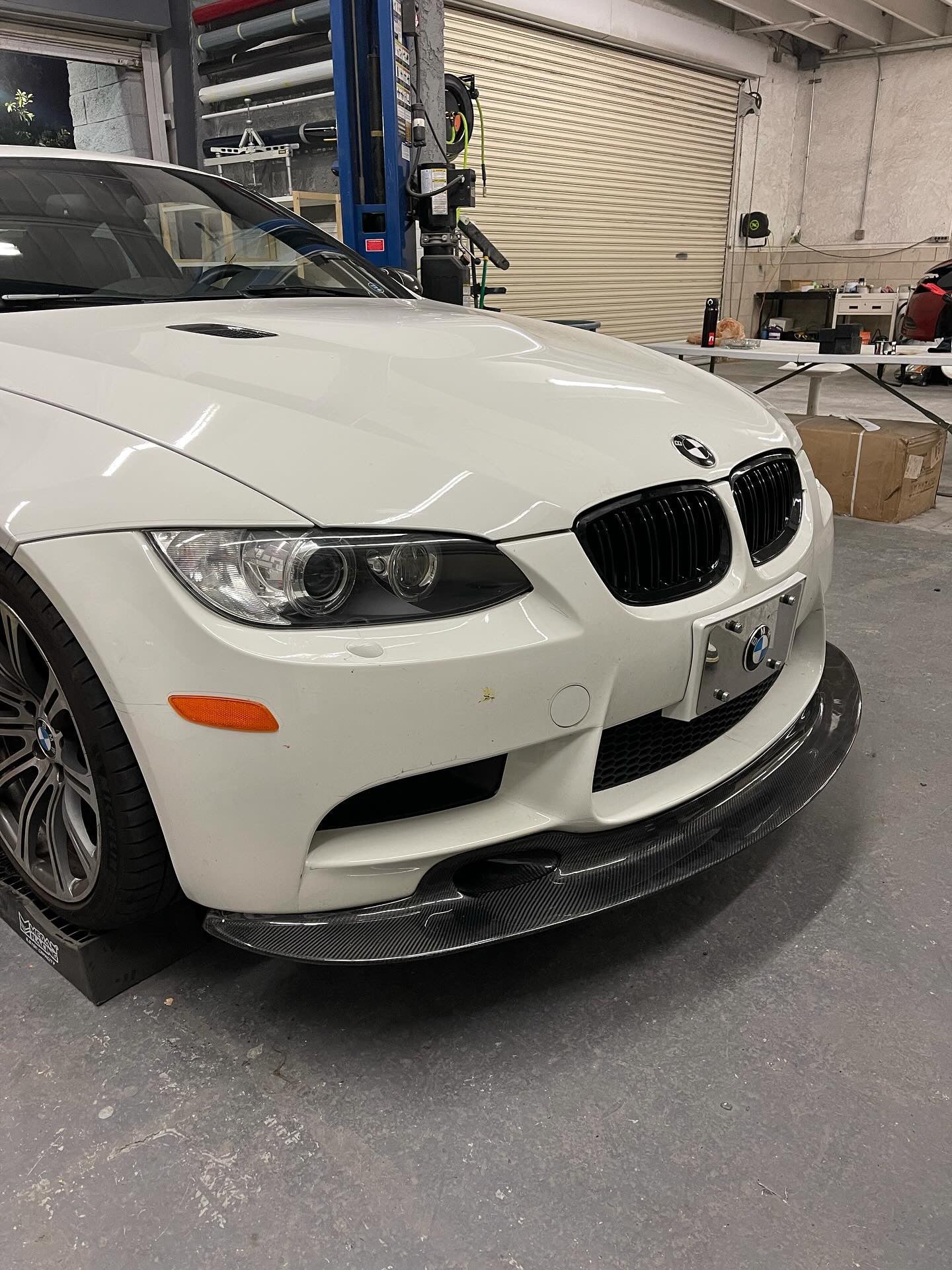BMW E90 E92 E93 Pre-drilled M3 Gt4 V1 Style Carbon Fiber Front Lip | Trofeo Composites