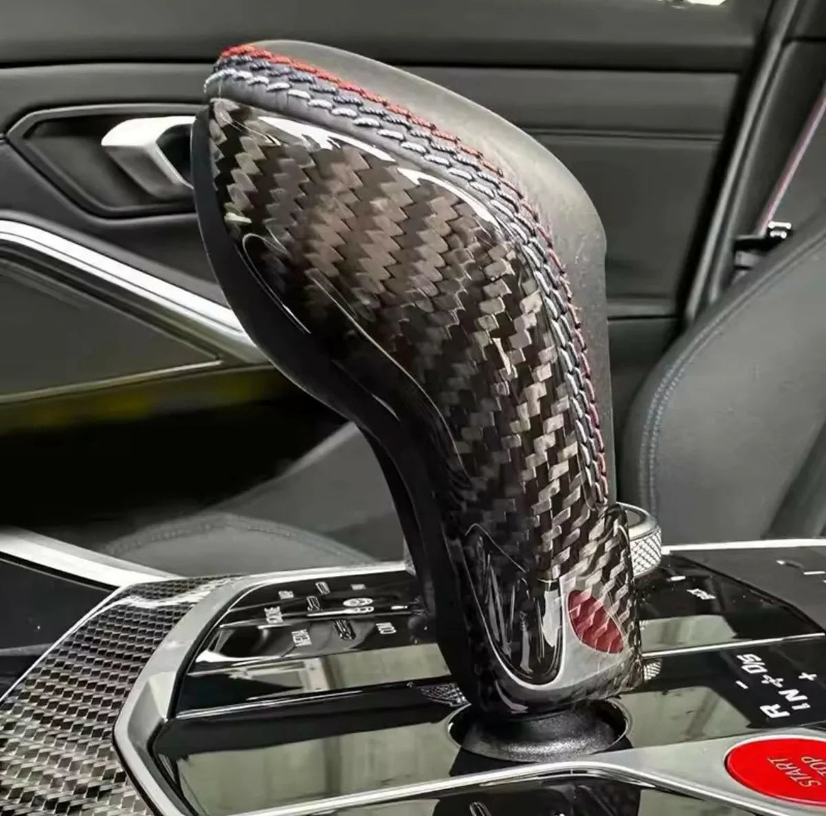 DRY CARBON SHIFTER KNOB COVER TRIM - BMW G80 M3 | G82 M4 | BMW G87 M2 | X3M X4M X5M