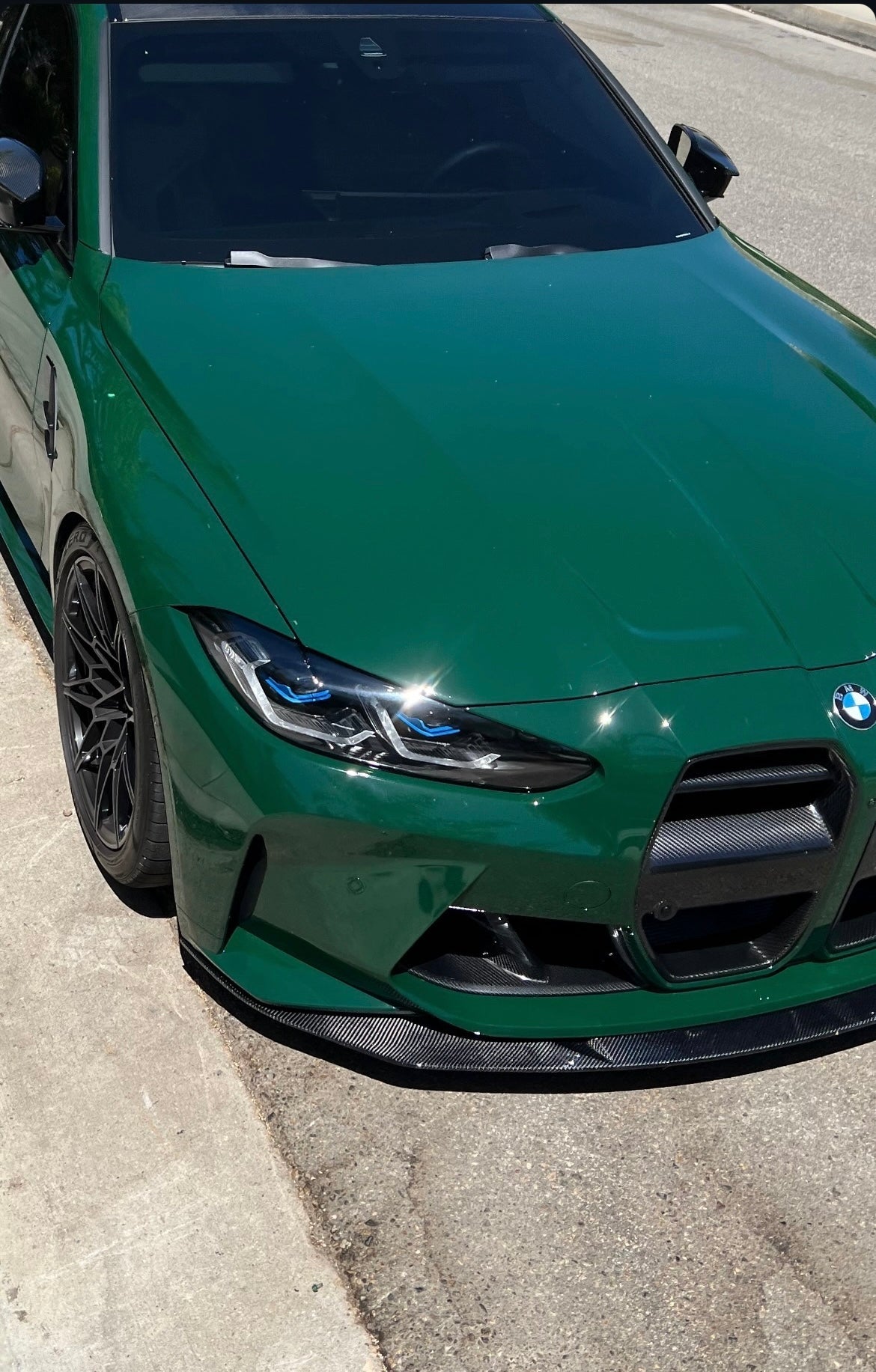 BMW G80 M3 G82 M4 MHC R44 STYLE CARBON FIBER 1 Piece Front Lip