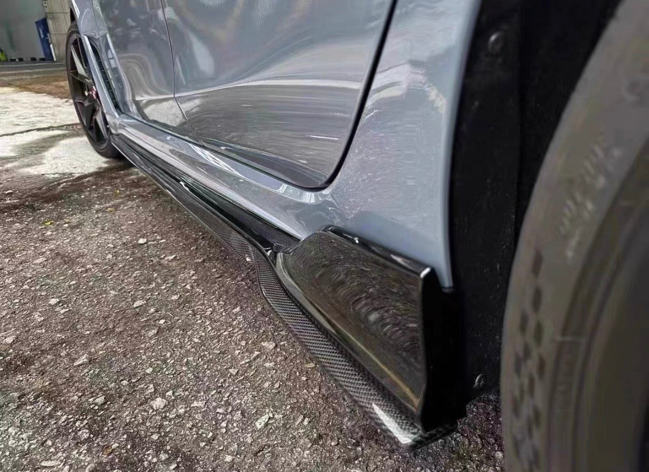 HONDA CIVIC TYPE-R FL5 MAXTON STYLE CARBON FIBER SIDE SKIRT SPLITTER