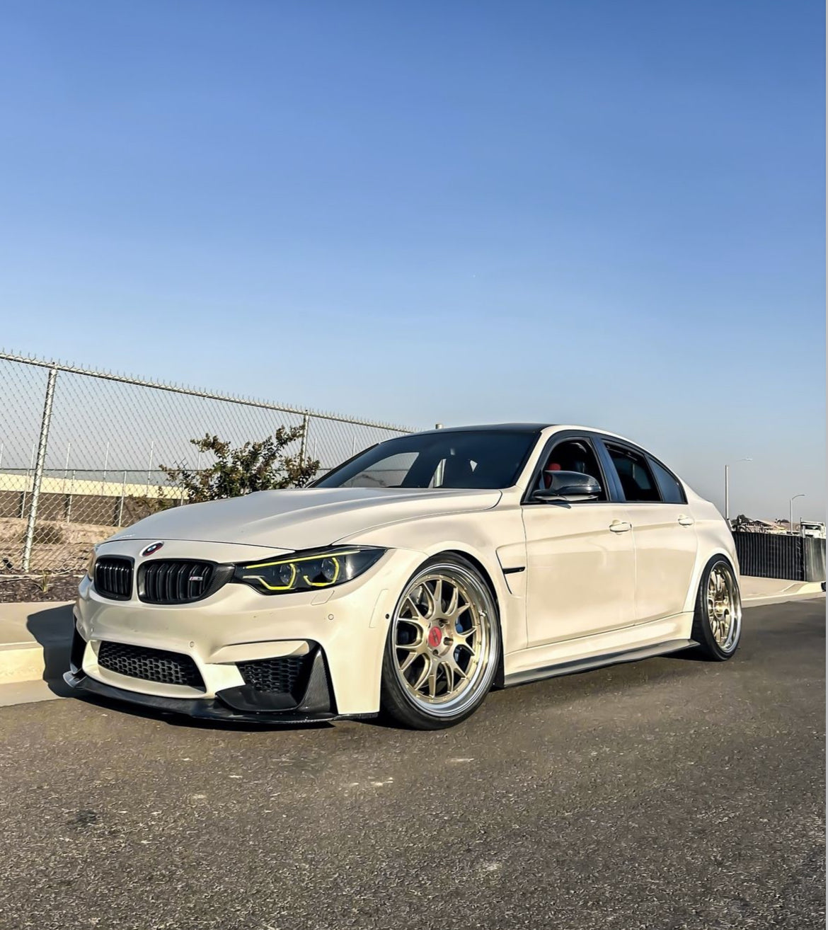 BMW F80 M3 F82 M4 CS STYLE V2 CARBON FIBER Front Bumper Lip Kit