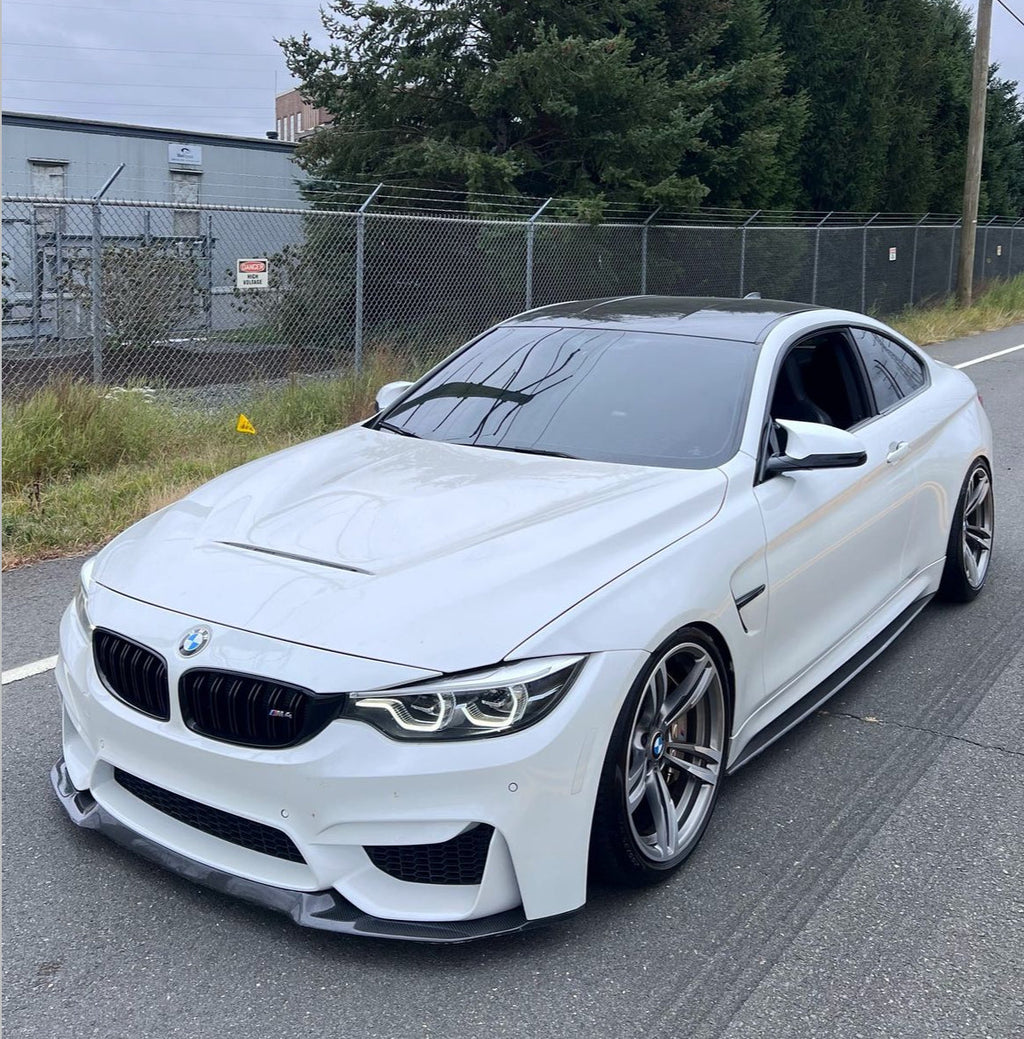 BMW F80 M3 F82 M4 CS STYLE V2 CARBON FIBER Front Bumper Lip Kit