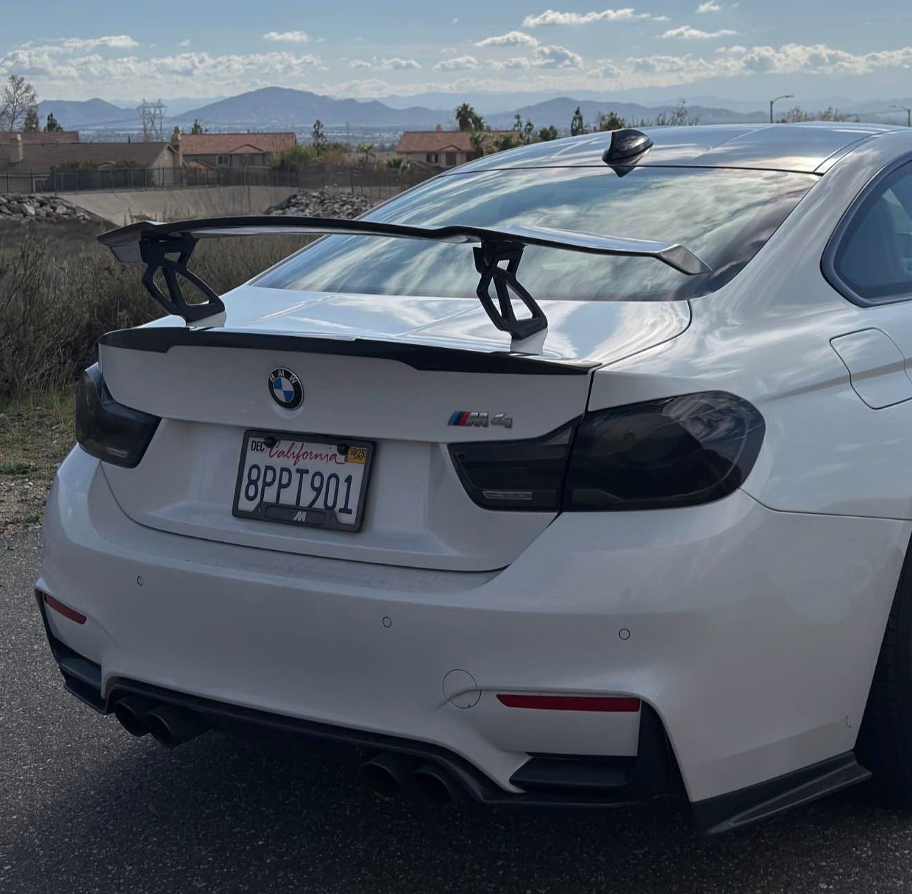 BMW F80 F82 M3 M4 V STYLE CARBON FIBRE REAR TRUNK SPOILER WING