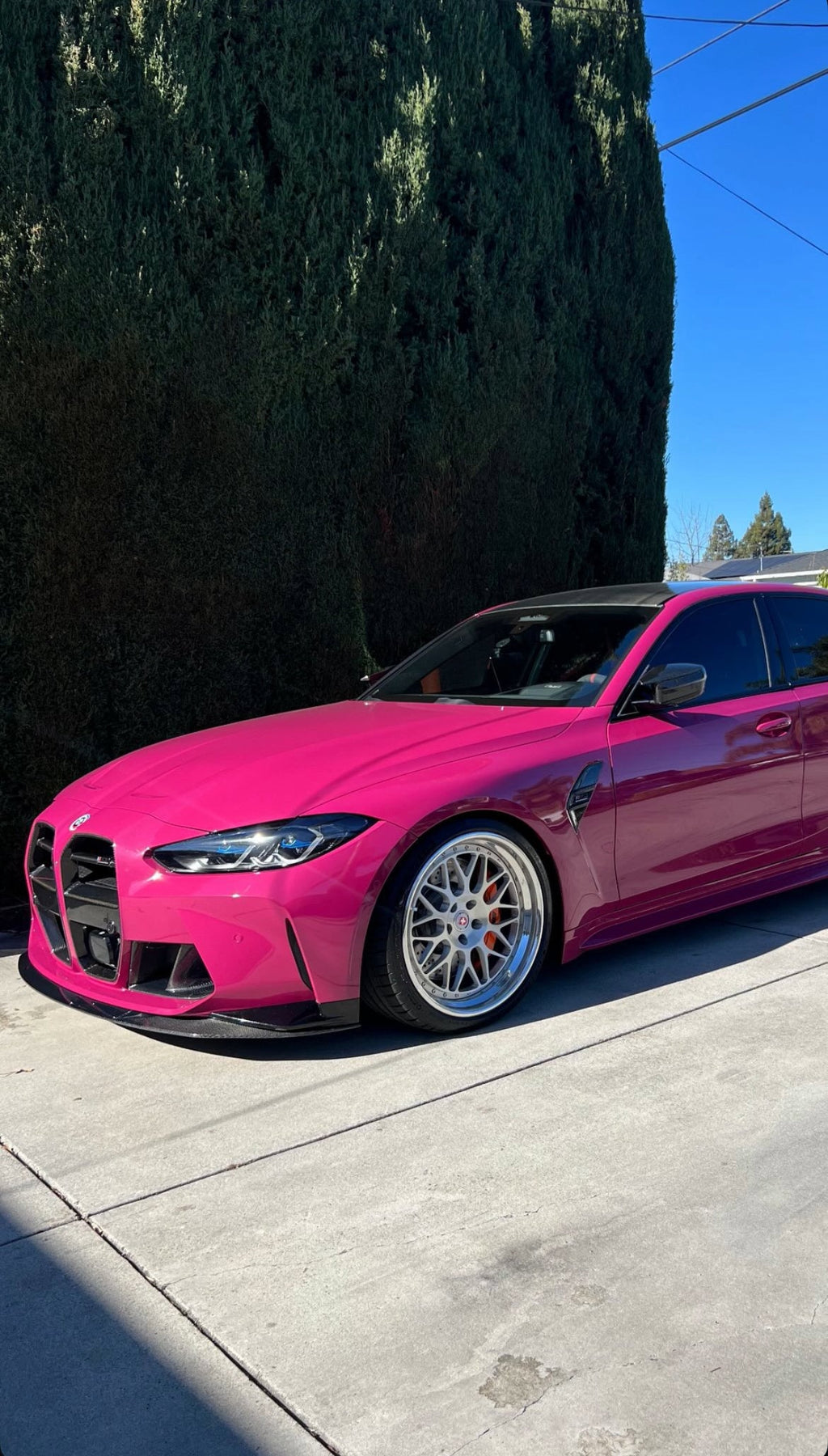 BMW G80 M3 G82 M4 MHC R44 STYLE CARBON FIBER 1 Piece Front Lip