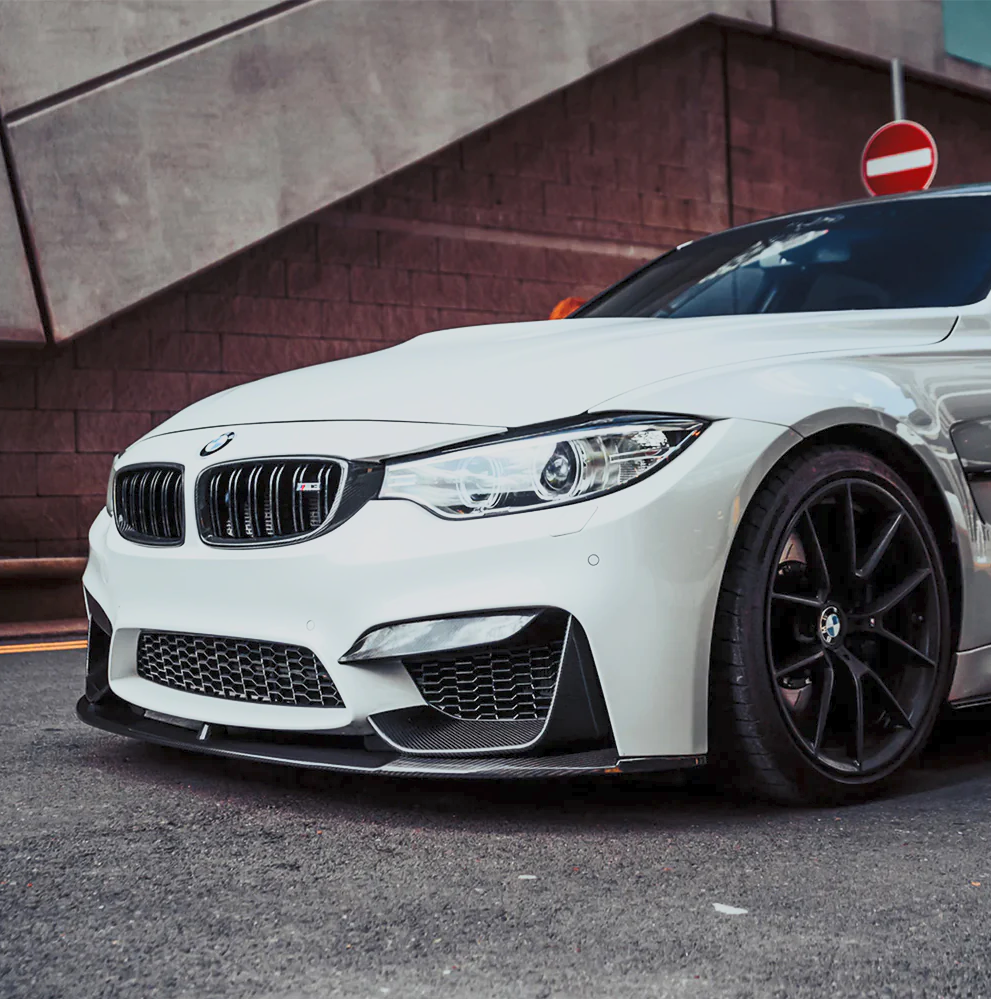 BMW F80 M3 M4 M Performance Style Carbon Fiber Front Bumper Lip + Splitter Kit | Trofeo Composites