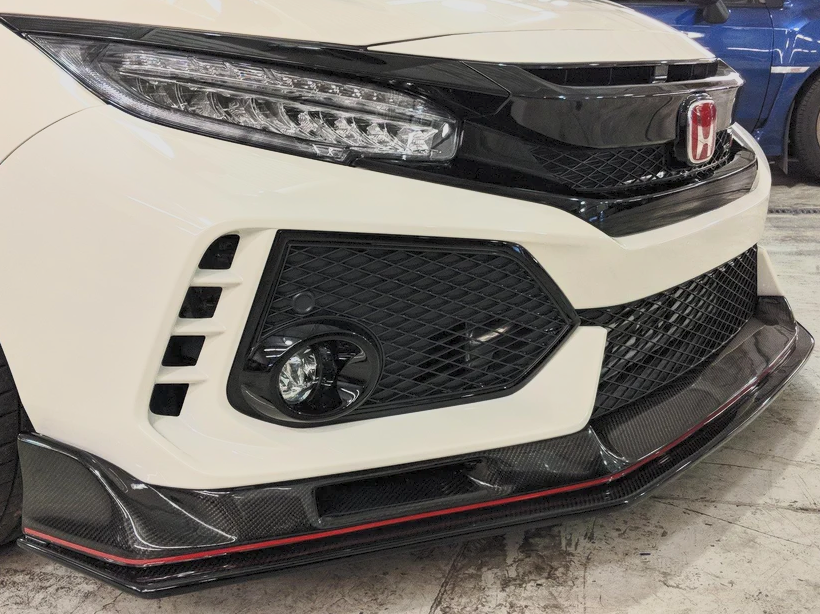 Honda Civic Type-R FK8 EVS Style Carbon Fiber Front Bumper Lip Splitter | 2017–2021
