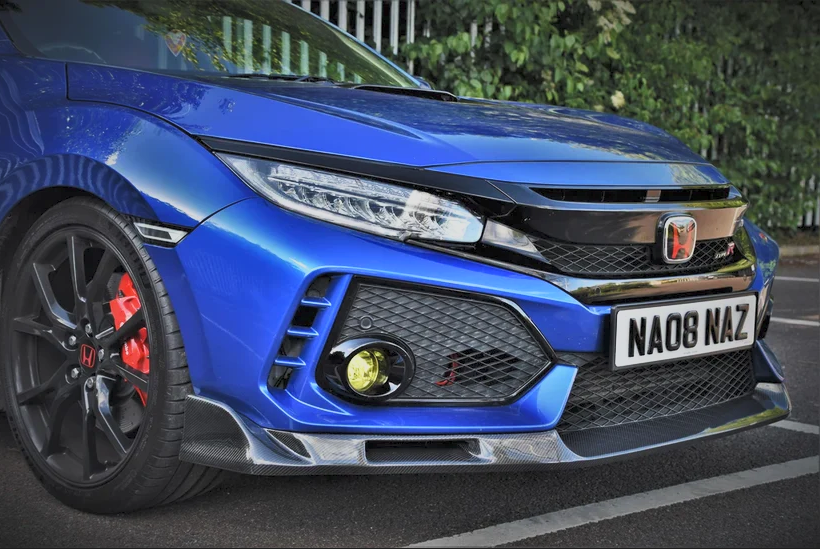 Honda Civic Type-R FK8 EVS Style Carbon Fiber Front Bumper Lip Splitter | 2017–2021