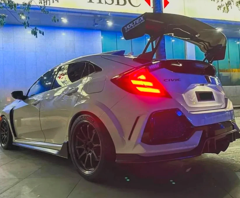 Honda Civic Type-R FK8 Voltex Type 2 GT Style Carbon Fiber Rear Wing | 2017–2021