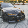 G8X M3/M4 Vr3 Style Carbon Fiber 3 Pieces Front Lip Kit - G80/G82/g83 | Trofeo Composites