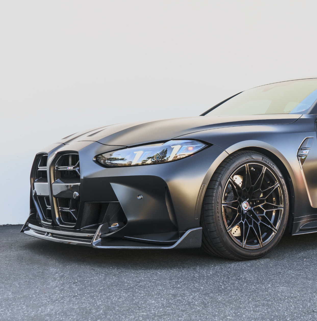 BMW G80 M3 G82 M4 Ad Style Full Carbon Fiber 1 Piece Front Lip | Trofeo Composites