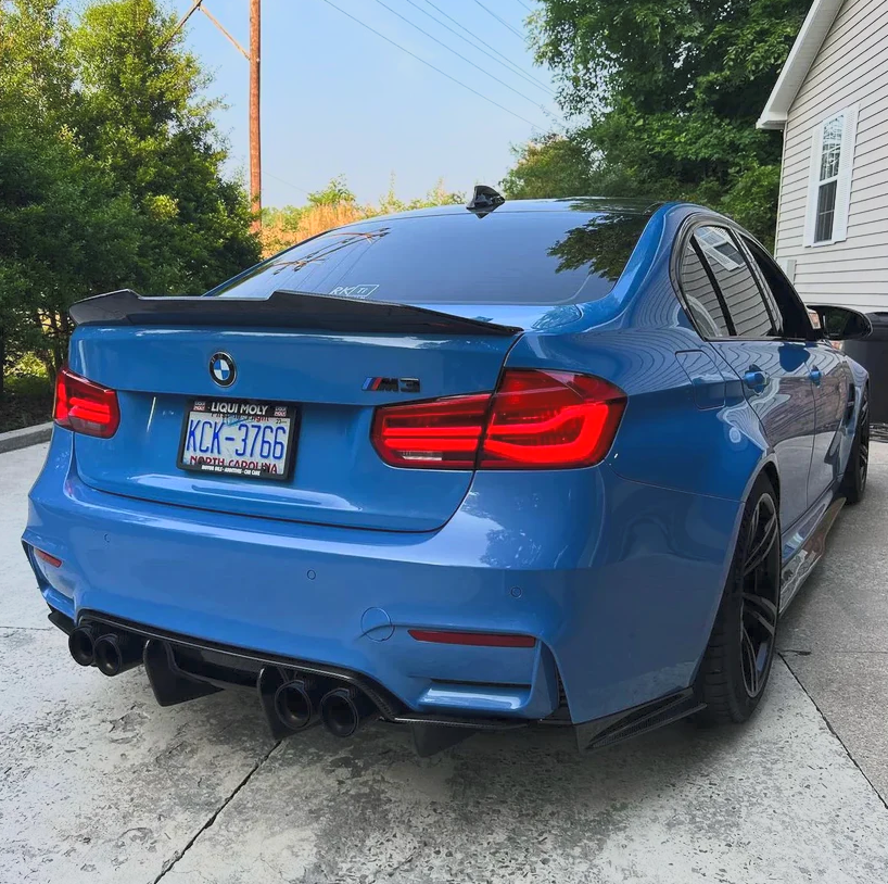 BMW F80 F82 M3 M4 Psm Style Carbon Fiber Rear Diffuser + Rear Splitter Kit | Trofeo Composites