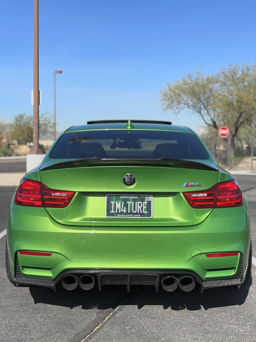 BMW F80 M3 M4 Vr3 Style Carbon Fiber Rear Diffuser + Rear Splitter Kit | Trofeo Composites
