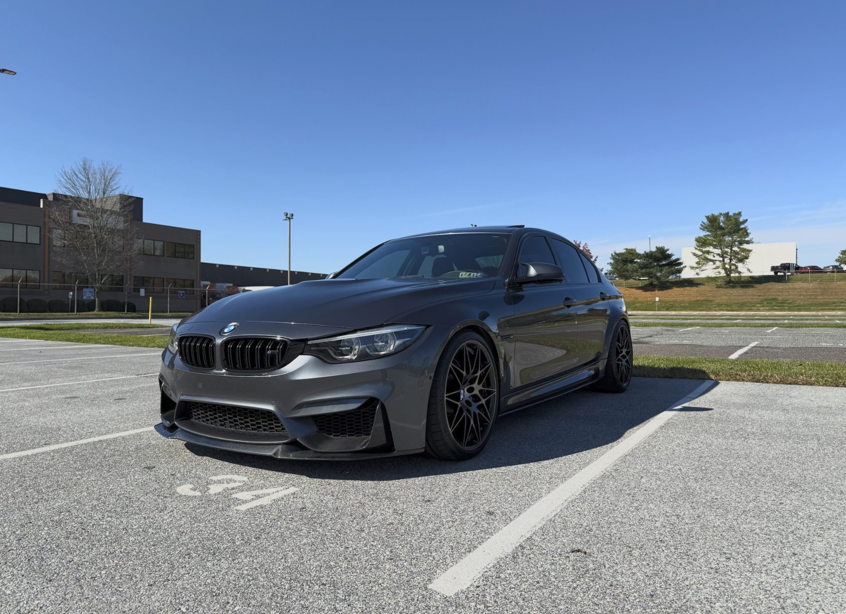 BMW F80 M3 F82 M4 Cs Style V2 Carbon Fiber Front Bumper Lip Kit | Trofeo Composites