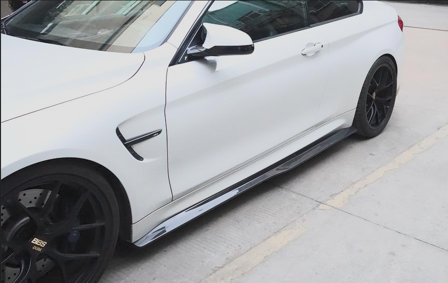 BMW F82 F83 M4 Psm Style Full Carbon Fiber Side Skirts | Trofeo Composites