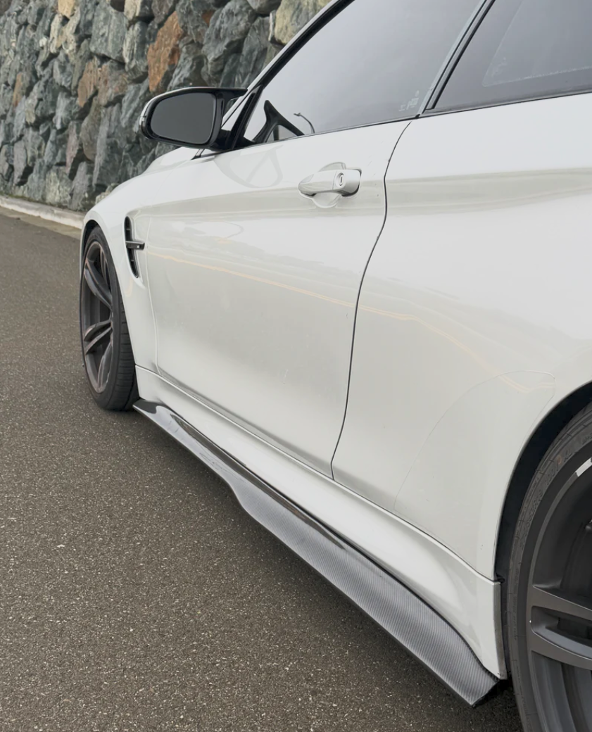 BMW F82 F83 M4 Psm Style Full Carbon Fiber Side Skirts | Trofeo Composites