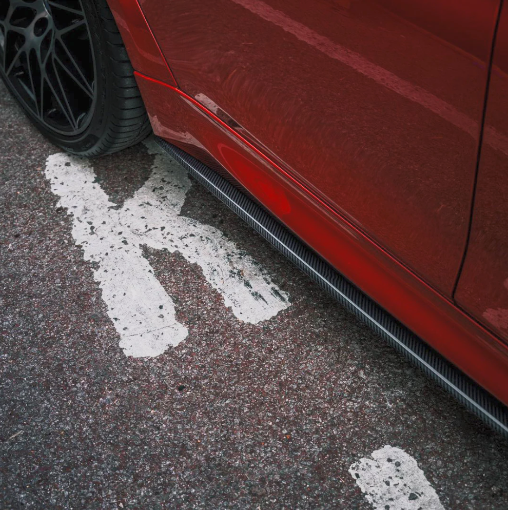 BMW F80 M3 F82 M4 M Performance Style Carbon Fiber Side Skirts | Trofeo Composites