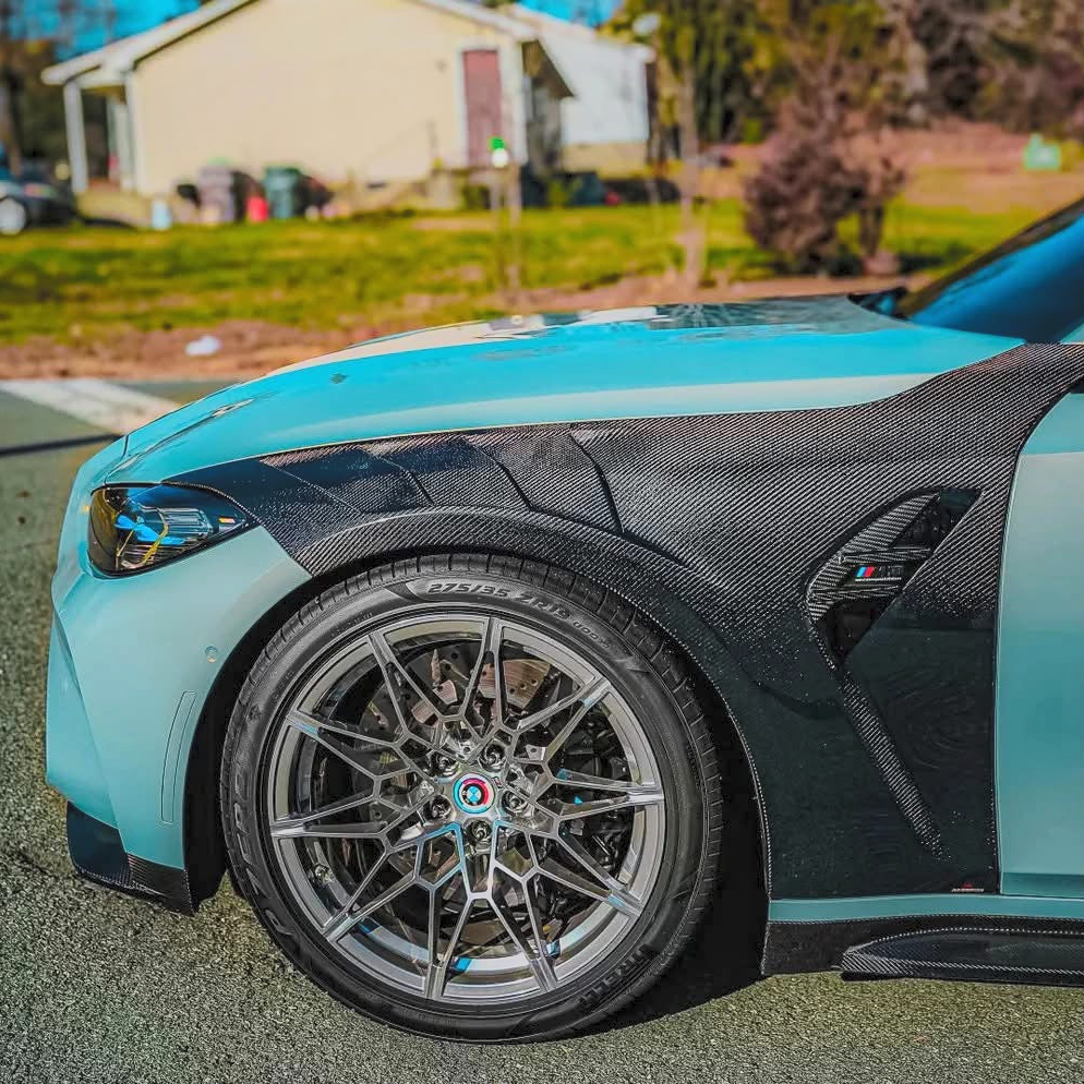 BMW G80 M3 G82 G83 M4 Big Vent GTR Style Full Dry Carbon Fenders