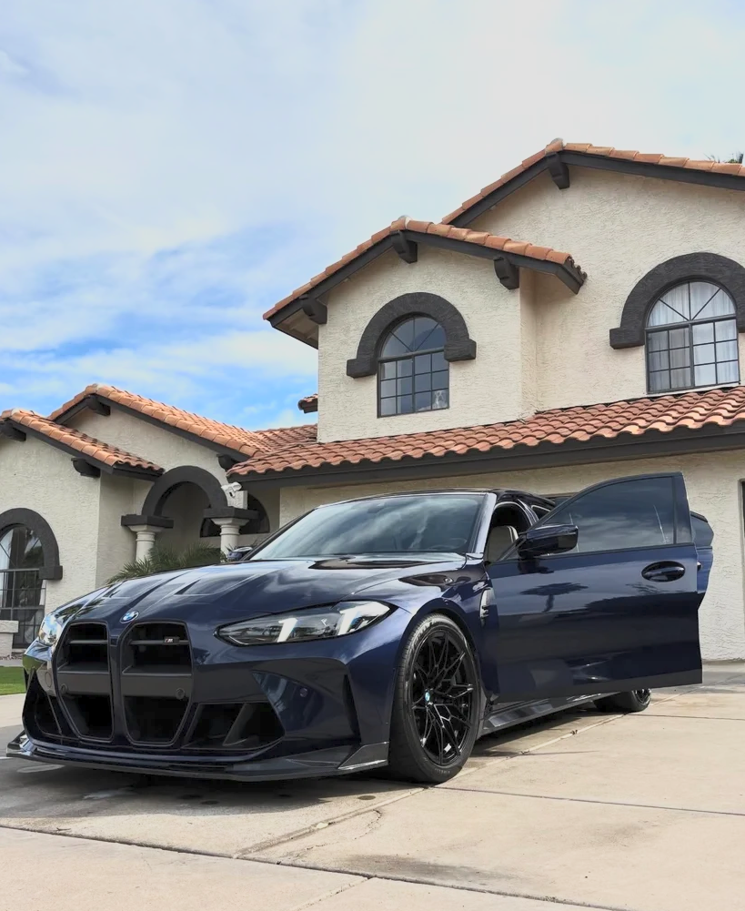 BMW G8X M3/M4 VR3-Style Dry Carbon Front Grille Replacement