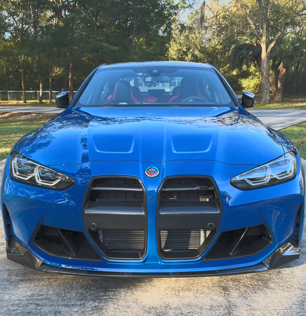 BMW G8X M3/M4 VR3-Style Dry Carbon Front Grille Replacement