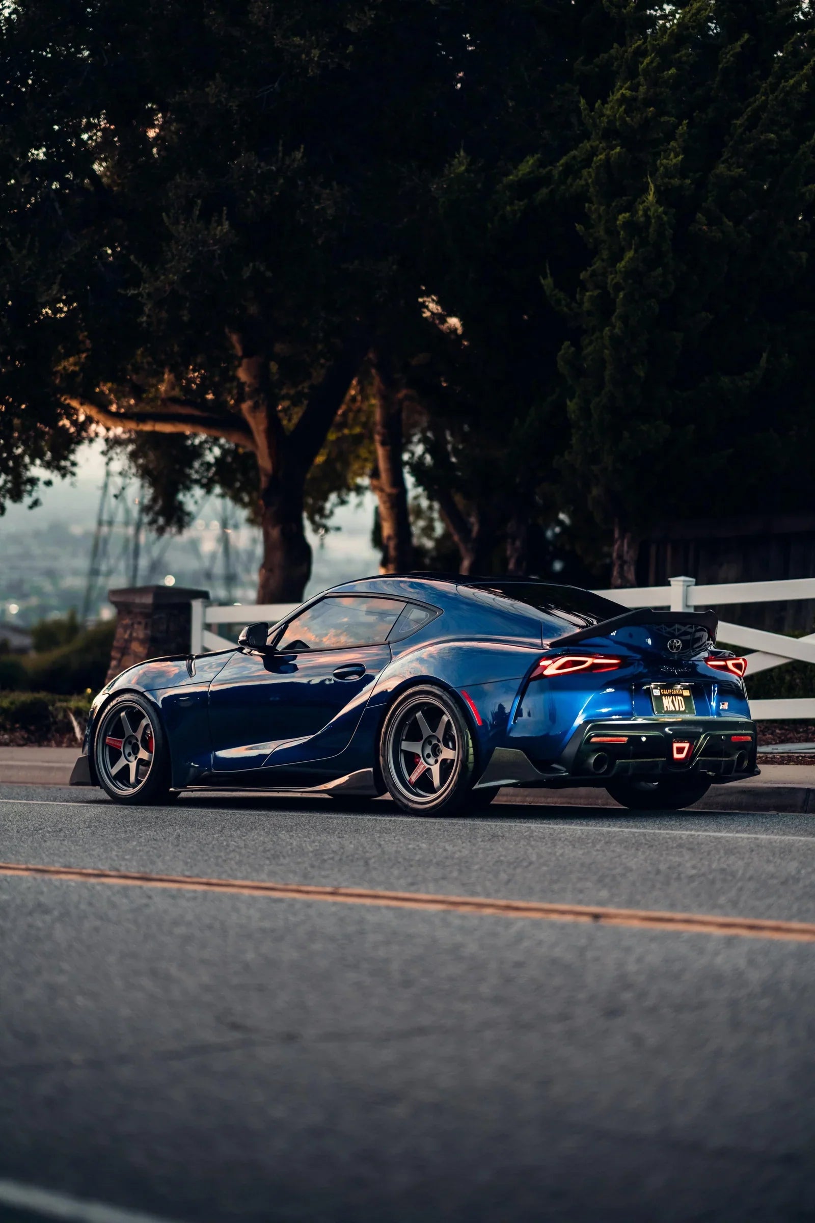 TOYOTA A90 A91 SUPRA VARIS STYLE CARBON FIBER SIDE SKIRTS