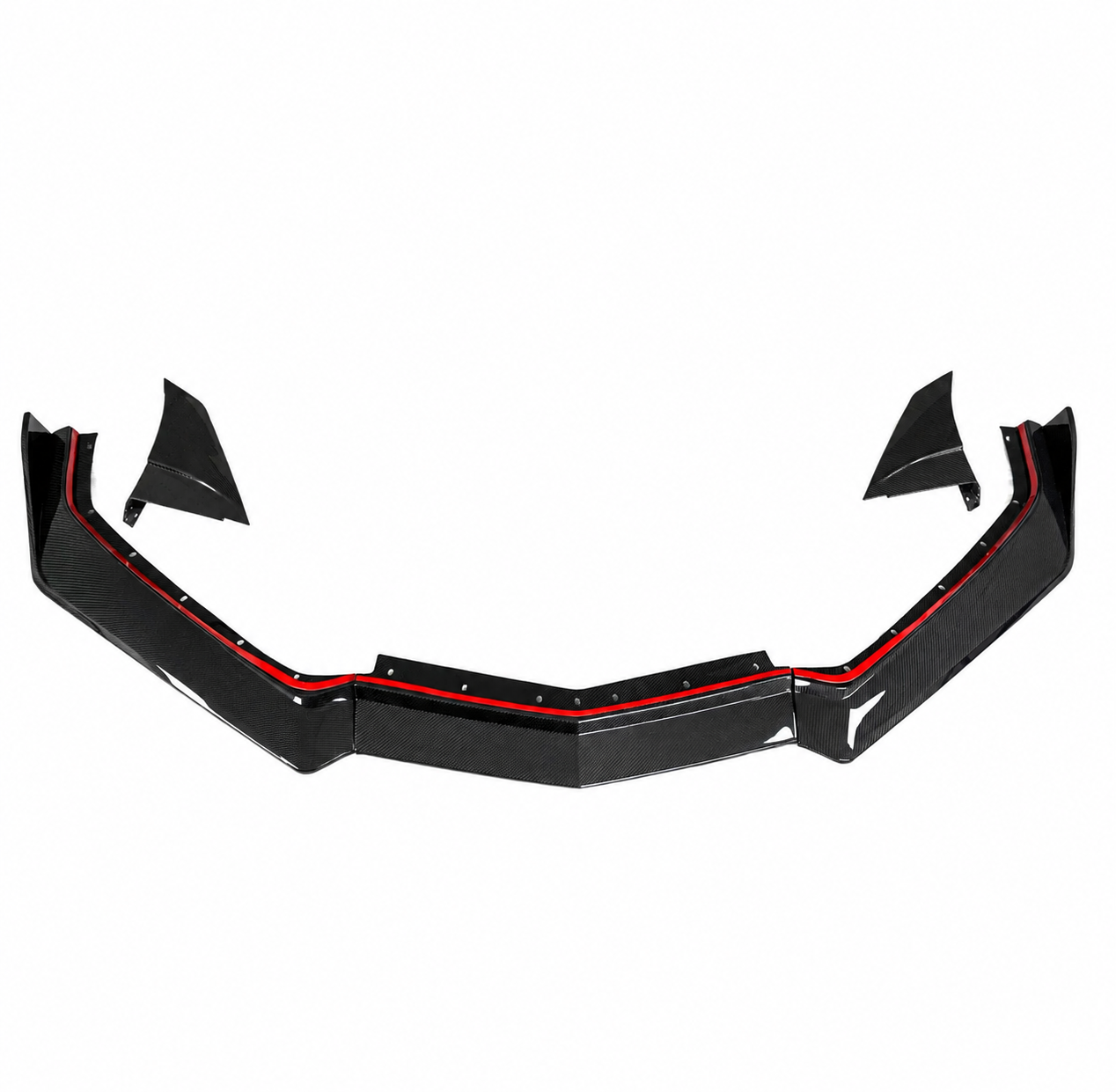 C8 ZR1 Style Full Carbon Fiber Front Lip Splitter 2020-2026+